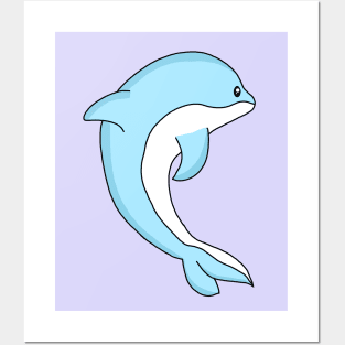 Baby-Blue Dolphin | Sticker Collection Posters and Art